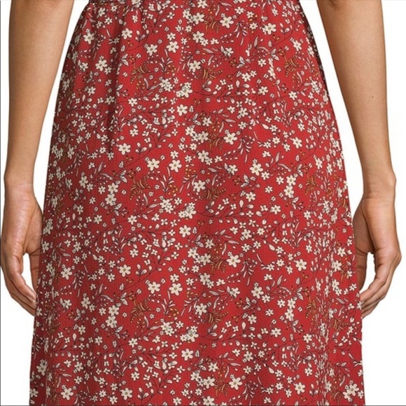 NWOT Max Studio Floral Ruffle Wrap Dress Small S - Picture 8 of 8